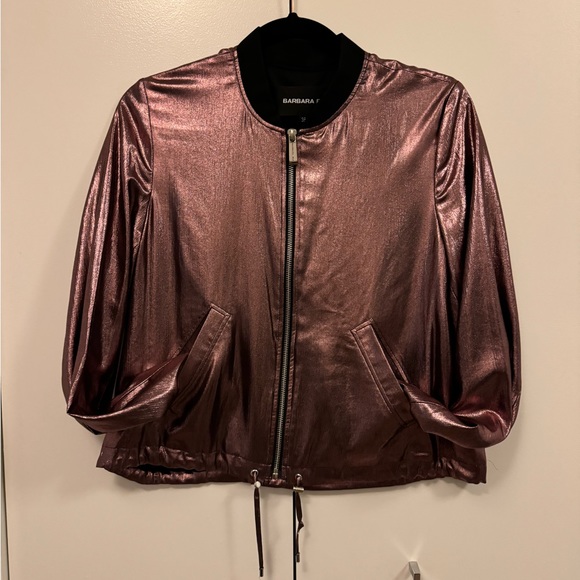 Barbara Bui Metallic Pink Jacket - Picture 4 of 10